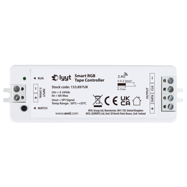 Lyyt 5-24V Smart RGB Tape Controller