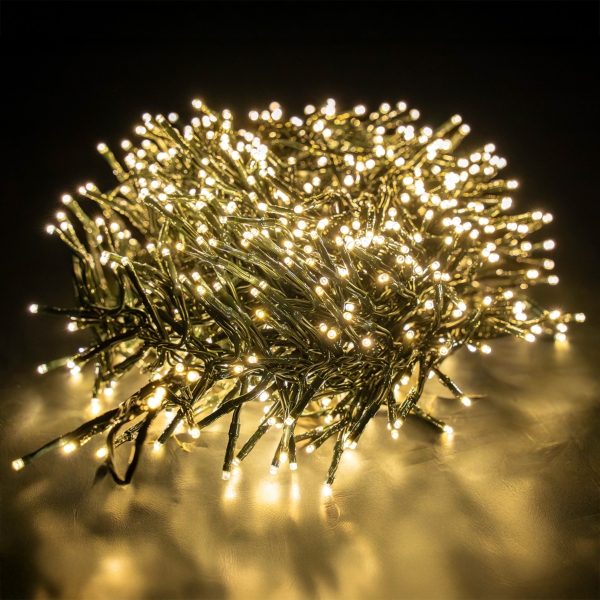 Lyyt Multi-Sequence Warm White 960 LED Cluster Lights with Timer, 14M - IP44