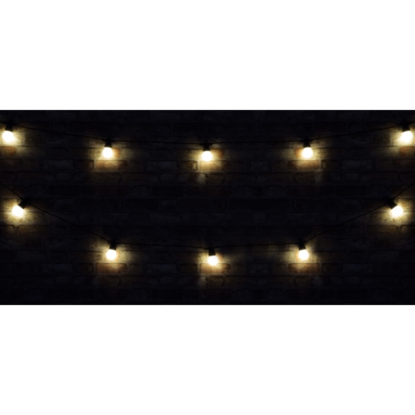 Lyyt BOF10WW Warm White Outdoor LED Festoon Lighting, 10M