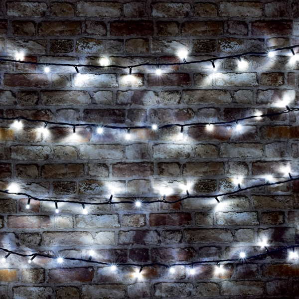 Lyyt HD180S-WHT LED Heavy Duty Cool White White Static String Light, IP44, 18M with 180 LEDs
