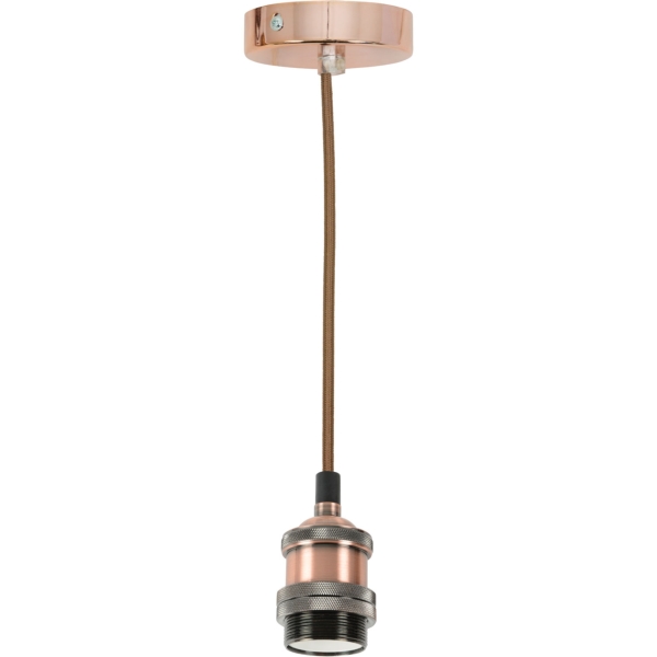 Lyyt Pendant Cordset, E27 - Antique Copper