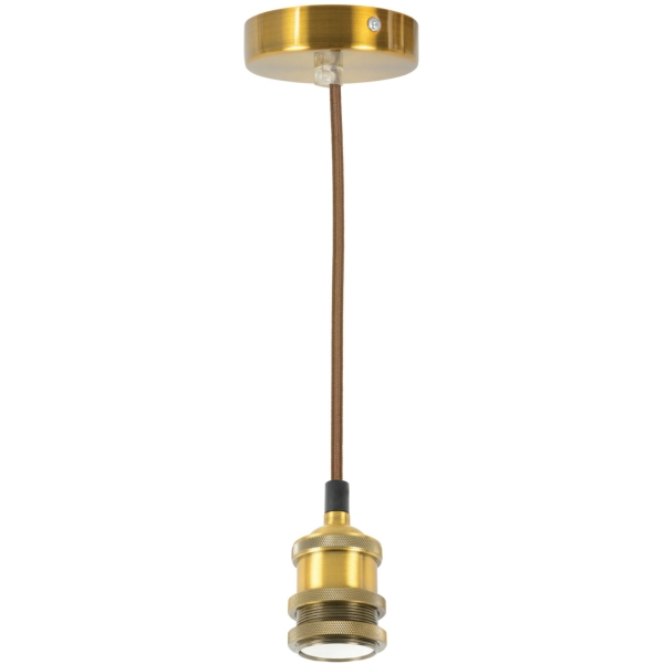 Lyyt Pendant Cordset, E27 - Antique Gold