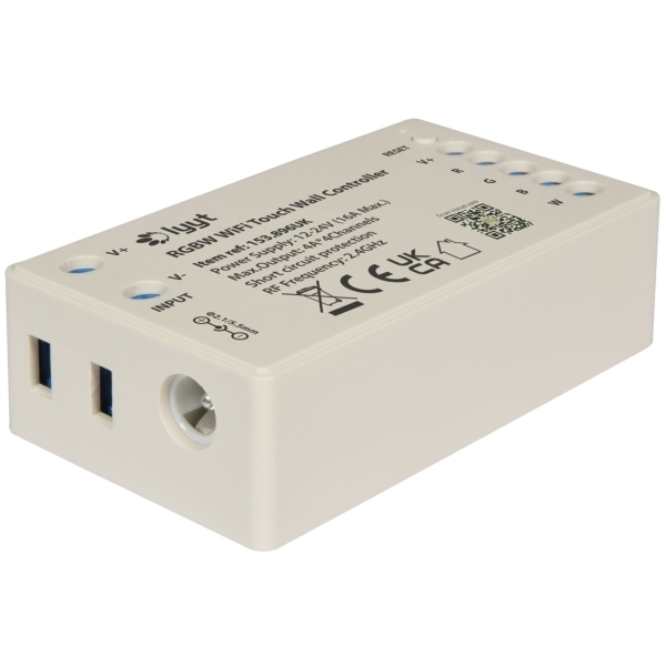 Lyyt WiFi Controller with Wall Plate for RGBW LED Tape