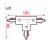 Artecta 3-Circuit Display Track Right T-Connector - Silver - view 2