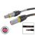 elumen8 120mm Powerlock Male Source to Female Drain Cable, 15M - L3 Grey - view 1