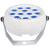 QTX BATPAR-18 RGB LED PARCan, 12x 1.5W - White - view 3