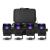 Chauvet DJ Freedom H1 Pack of 4 RGBAW+UV Battery Pin Spots - Black - view 1