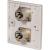 Eagle D-Series 1-Gang Dual Female XLR Wall Plate - White - view 2