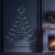 Xmas Haus Pre-Lit RGB Flat Christmas Tree Silhouette Metal Frame, App or Handeld Remote Controlled - 1.4m - view 2