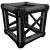 Global Truss F34 Multi-Box Corner (No Conicals) - Black - view 1
