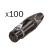 Neutrik NC5FXX-B 5-Pin XLR Female Cable Connector (Pack of 100) - Black - view 2