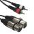 Accu-Cable AC-2XF-2R/1,5 Dual Female XLR to RCA/Phono Cable, 1.5m - view 1