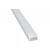 Fluxia AL1-C2311 Aluminium LED Tape Profile, Wide, 1 metre with Frosted Crown Diffuser - view 3