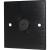 Eagle D-Series Brushed Aluminium 1-Gang USB-C Feed Through Wall Plate - Black - view 1