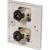 Eagle D-Series 1-Gang Dual 6.35mm Jack Wall Plate - White - view 2