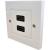 Eagle D-Series 1-Gang Dual HDMI Feed Through Wall Plate - White - view 1