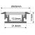 Fluxia AL2-WR2811 Aluminium LED Tape Profile, Recessed 2 metre - view 3