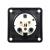 PCE 16A 230V 2P+E Black Panel Socket (313-6X) - view 4