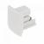 Artecta 3-Circuit Display Track Endcap - White - view 1