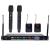 Citronic TU4-C Quad PLL Tuneable UHF Wireless Microphone System with Handhelds & Bodypacks - Channel 65/70 - view 2