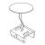 Artecta 3-Circuit Display Track Powered Ceiling Suspension Kit, 1.5m - Black - view 2