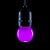 Prolite 1.5W LED Polycarbonate Golf Ball Lamp, BC Purple - view 1