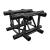 Global Truss F34 Standard 4-Way Cross Piece - Black - view 1