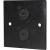 Eagle D-Series Brushed Aluminium 1-Gang Dual USB-C Feed Through Wall Plate - Black - view 1