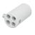 Wentex Pipe and Drape 4-Way Connector Replacement, 40.6mm Diameter - White - view 1
