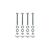 Equinox Quad Steel DecoTruss Bolt Pack, Silver - view 1