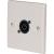 Eagle D-Series 1-Gang 4-Pole SpeakON Wall Plate - White - view 1