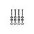 Equinox Quad Steel DecoTruss Bolt Pack, Black - view 1