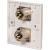 Eagle D-Series 1-Gang Male & Female XLR Wall Plate - White - view 2