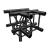 Global Truss F34 Standard 4 Way 90 Degree Corner - Black - view 1