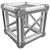 Global Truss F34 Multi-Box Corner (No Conicals) - Silver - view 1