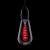 Prolite 4W Dimmable LED ST64 Spiral Funky Filament Lamp BC, Red - view 1