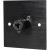 Eagle D-Series Brushed Aluminium 1-Gang 6.35mm Jack Wall Plate - Black - view 2