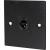 Eagle D-Series Brushed Aluminium 1-Gang Male XLR Wall Plate - Black - view 1