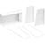 JBL CBT1K-ACC1 Flush Wall Mount Bracket for JBL CBT 1000 and CBT 1000E Column Speakers - White - view 1