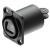 Neutrik NO4FDW-A opticalCON Quad Chassis Feedthrough Socket - IP65, Black - view 1