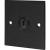 Eagle D-Series Brushed Aluminium 1-Gang HDMI Feed Through Wall Plate - Black - view 1