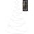 Xmas Haus Pre-Lit RGB Flat Christmas Tree Silhouette Plastic Frame, App or Handeld Remote Controlled - 1.3m - view 4