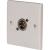 Eagle D-Series 1-Gang Male XLR Wall Plate - White - view 1