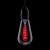 Prolite 4W LED ST64 Spiral Funky Filament Lamp ES, Red - view 1