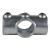 elumen8 2-Socket Cross Key Clamp - Silver - view 4
