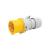 PCE Yellow 16A C Form 110V 3P+E Plug (014-4) - view 1
