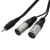 W Audio 1.5m 3.5mm Jack - 2x XLR Male Cable - view 1