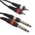 Accu-Cable AC-2R-2J6M/3 2x Male RCA to 2x 6.3mm Unbalancead Jack, 3m - view 1