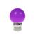 Prolite 1W LED Polycarbonate Golf Ball Lamp, BC Purple - view 1