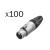 Neutrik NC3FXX 3-Pin XLR Female Cable Connector (Pack of 100) - view 2